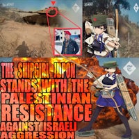 the shipgirl japan stands with the palestinian resistance against israeli aggression
