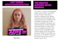lucy turner the creative artist choreographer board move it it