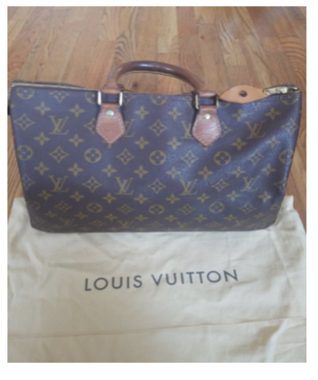 Louis Vuitton Brown Monogram Canvas Speedy Bag  Second Main  Occasion   Vintega