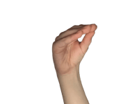 a person's hand reaching out