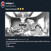 a tweep with a picture of a man and a woman