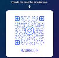 a qr code with the words friends can scan to follow you