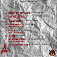 the cover of a mixtape with the words'rest on my life'