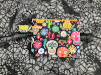 day of the dead zipper pouch
