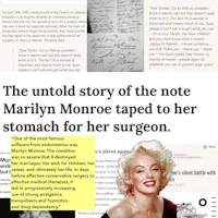 the untold story of marilyn monroe taped her stomach for surgery