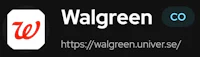 the logo for walgreens is shown on a black background