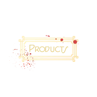 the logo for products on a black background