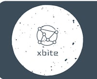 a white circle with the word xbitx on it