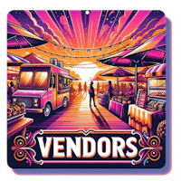 a poster with the words vendors on it