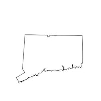 a map of new hampshire on a white background