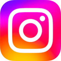 the instagram logo with a colorful background
