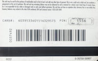 the back of a car with a barcode on it