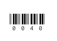 a barcode on a white background