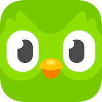a green owl with big eyes