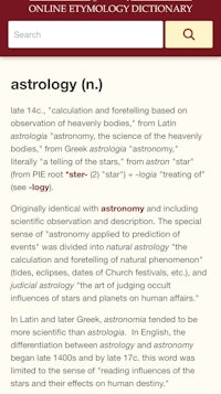 astrology dictionary - screenshot