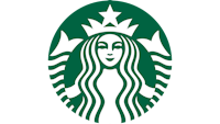 the starbucks logo on a green background