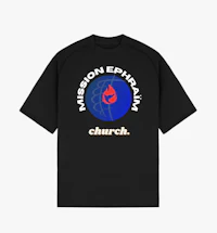 a black t - shirt that says mission expat church