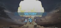 a screenshot of a game with the word victory