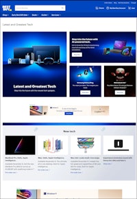 Latest and Greatest Tech hub page on Best Buy website