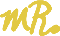 the word mr written in yellow on a black background