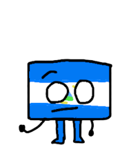 a cartoon character with the flag of el salvador