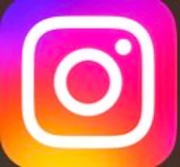 the instagram logo on a black background