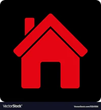 a black and white logo with the word home on it