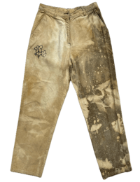 bleach dye one of one screen printed 