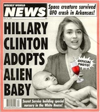 hillary clinton adopts alien baby