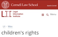 cornell law school - children's rights