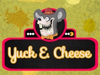 the logo for yuck and cheese