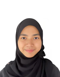 a young woman wearing a black hijab