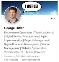 george hitler's social media profile