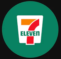 the seventy seven logo on a green background