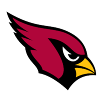 the arizona cardinals logo on a black background