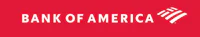 bank of america logo on a red background