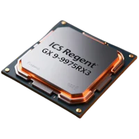 ic regent gx-9950xr3 cpu on a black background