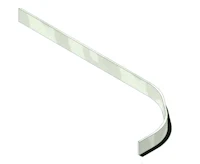 a drawing of a metal bar with a curved edge