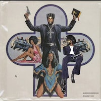 the cover of a lp with an image of a woman holding a gun