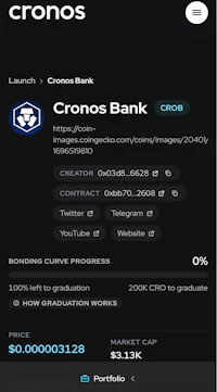 cronos bank - screenshot