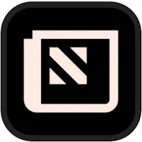 a black and white icon with an arrow in it