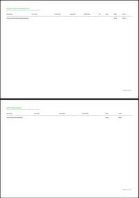 a white sheet of paper with a green background