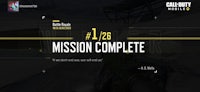 a call of duty game with the words mission complete