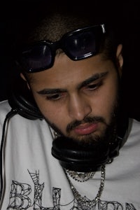 a man wearing headphones