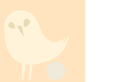 a white bird is standing next to an egg