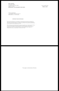 a letter with a white background and a black background