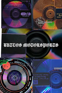 a collection of cds with different colors on them