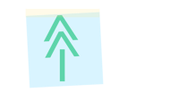 a paper with an arrow pointing to a tree