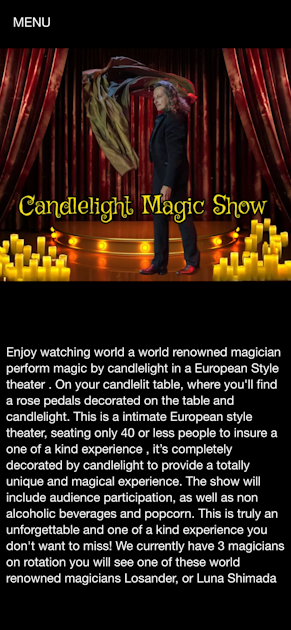 Candle Light Las Vegas Magic Theater