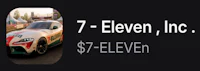 7 eleven, inc logo on a black background